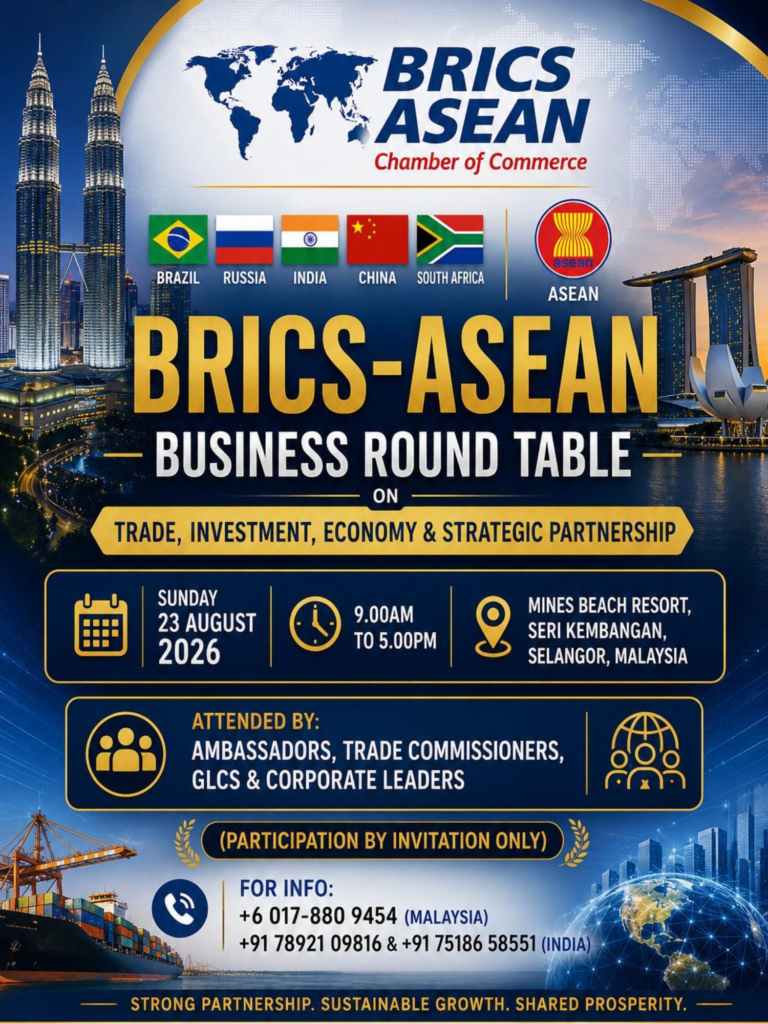 BRICS-ASEAN Business Round Table 2026 flyer